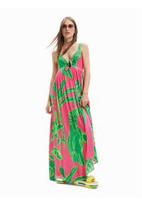 Desigual Sukienka letnia 23SWVW60 Kolorowy Regular Fit. Materiał: wiskoza. Wzór: kolorowy. Sezon: lato #1