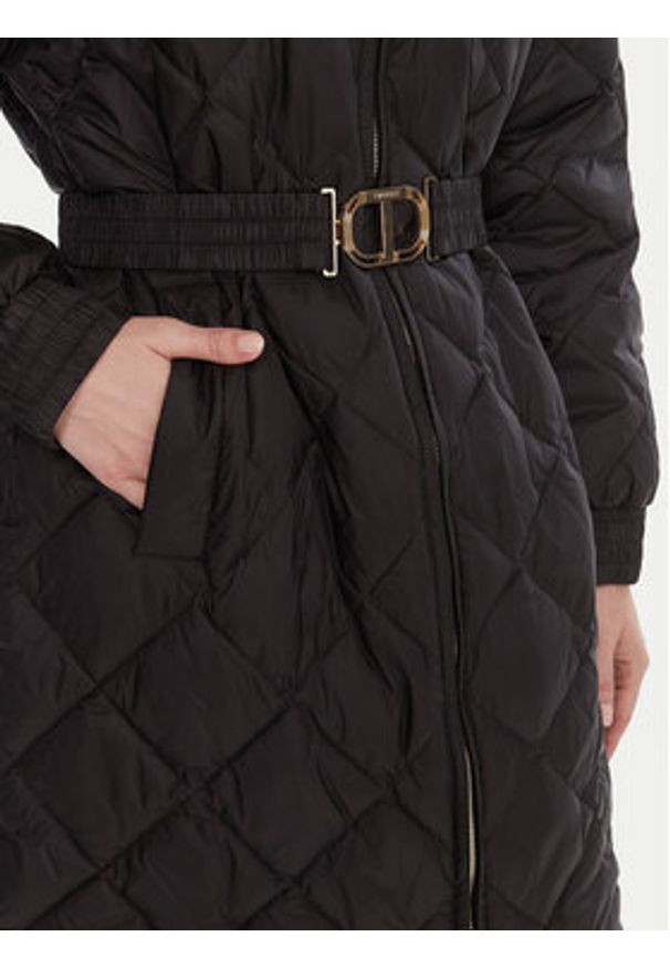 TwinSet - TWINSET Kurtka przejściowa 252TP2130 Czarny Regular Fit. Kolor: czarny. Materiał: syntetyk