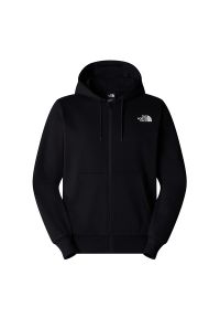 Bluza The North Face Simple Dome Full Zip 0A89FDJK31 - czarna. Okazja: na co dzień. Typ kołnierza: kaptur. Kolor: czarny. Materiał: poliester, bawełna, materiał. Styl: casual, klasyczny #1