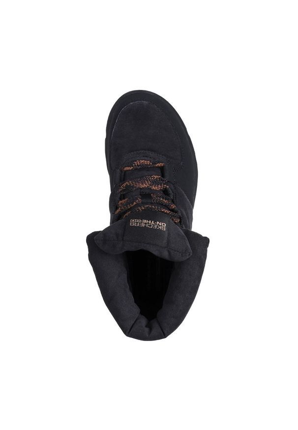 skechers - Buty do chodzenia damskie Skechers Glacial Ultra-trend. Zapięcie: sznurówki. Kolor: czarny. Materiał: syntetyk, tkanina, materiał. Szerokość cholewki: normalna. Sport: turystyka piesza