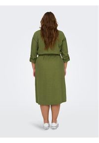 ONLY Carmakoma Sukienka koszulowa 15281039 Zielony Relaxed Fit. Kolor: zielony. Typ sukienki: koszulowe #5