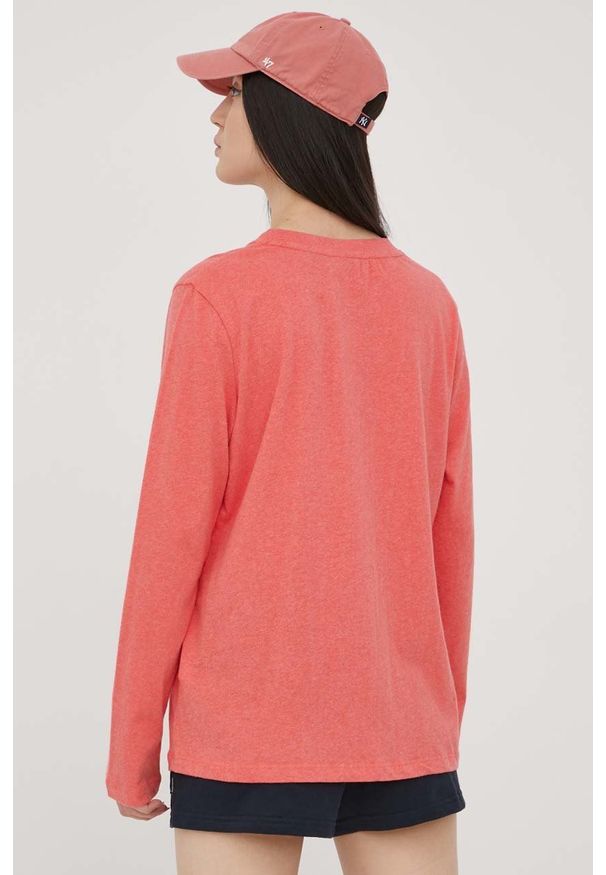 Superdry longsleeve bawełniany kolor pomarańczowy. Okazja: na co dzień. Kolor: pomarańczowy. Materiał: bawełna. Długość rękawa: długi rękaw. Wzór: gładki. Styl: casual