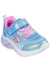 skechers - Adidasy Skechers My Dreamers - Lil Mermaid, Dzieci. Okazja: na co dzień. Kolor: niebieski. Materiał: materiał