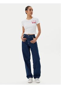Hugo - HUGO T-Shirt Delanor_2 50539132 Biały Cropped Fit. Kolor: biały. Materiał: bawełna