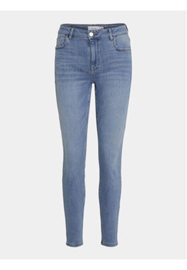 Vila Jeansy Sarah 14094341 Niebieski Skinny Fit. Kolor: niebieski
