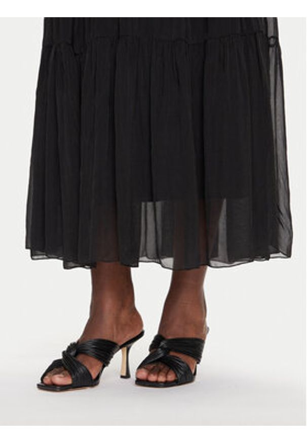 Dixie Spódnica maxi G207W007A Czarny Regular Fit. Kolor: czarny. Materiał: jedwab, wiskoza