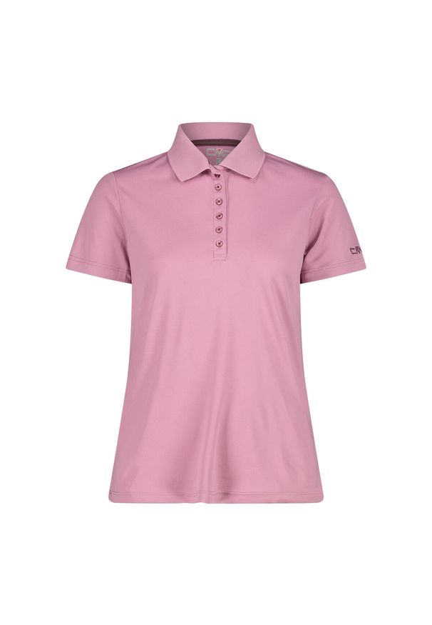 Damska koszulka polo CMP. Typ kołnierza: polo. Kolor: różowy