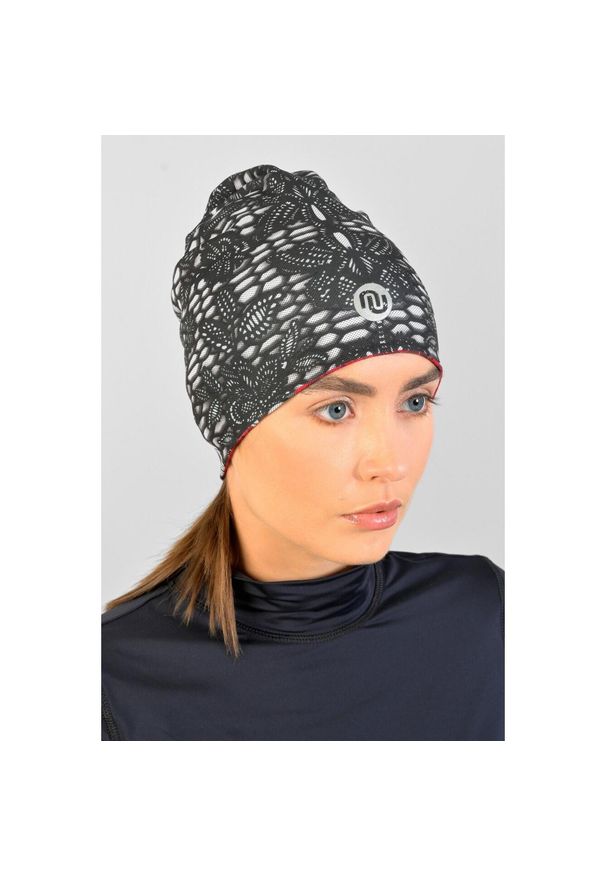 NESSI SPORTSWEAR - Czapka smerfetka termoaktywna dwustronna Unisex Nessi Sportswear. Kolor: szary. Styl: sportowy