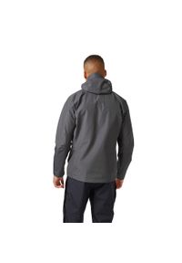 Kurtka przeciwdeszczowa męska Rab Namche Gore-Tex Paclite Jacket z kapturem. Typ kołnierza: kaptur. Kolor: szary. Technologia: Gore-Tex