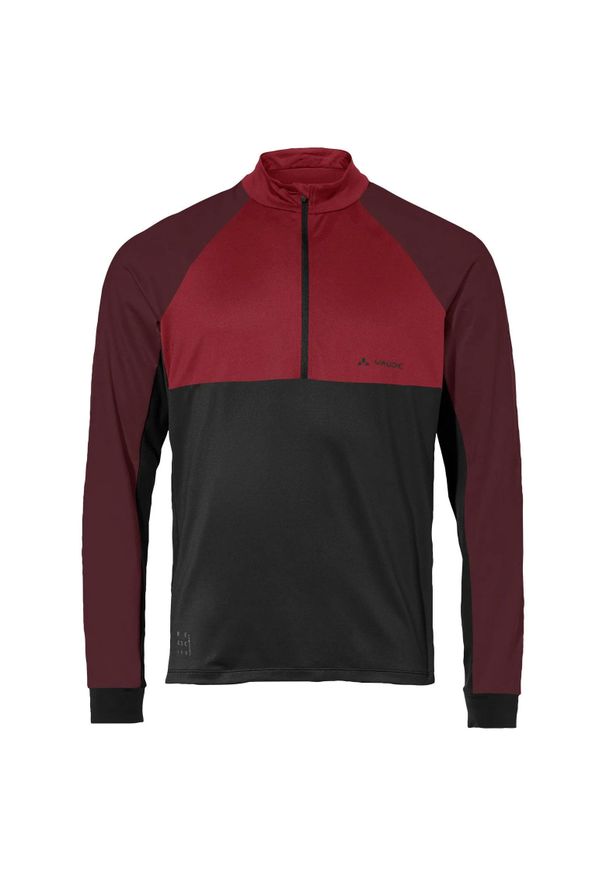 Vaude - Koszulka z długim rękawem i zamkiem błyskawicznym 1/2 VAUDE Qimsa. Kolor: czerwony, wielokolorowy, różowy. Długość rękawa: długi rękaw. Długość: długie. Sport: kolarstwo