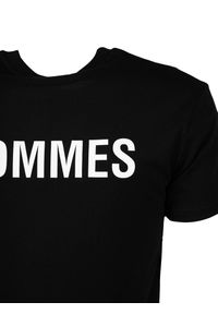 Les Hommes T-shirt | LF224301-0700-9001 | Grafic Print | Mężczyzna | Czarny. Okazja: na co dzień. Kolor: czarny. Materiał: bawełna. Wzór: nadruk. Styl: casual #3