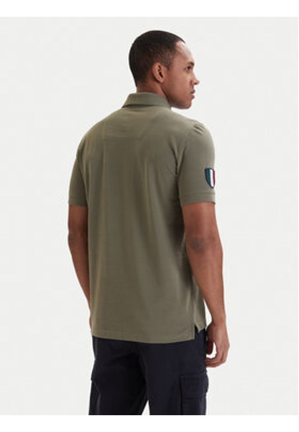Aeronautica Militare Polo 261PO1927UP00191 Zielony Regular Fit. Typ kołnierza: polo. Kolor: zielony. Materiał: bawełna