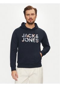 Jack & Jones - Jack&Jones Bluza Bryan 12268128 Granatowy Relaxed Fit. Kolor: niebieski. Materiał: bawełna