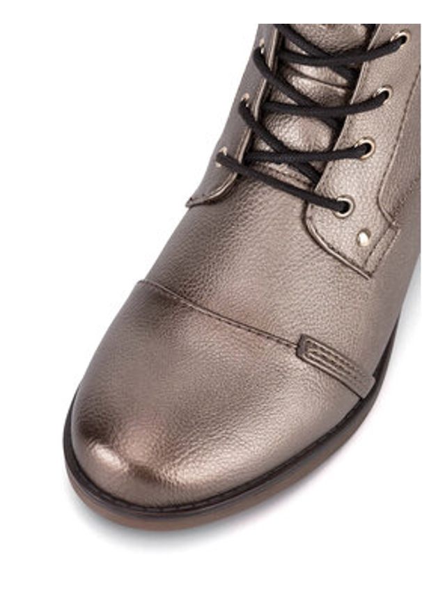 Mustang Trzewiki 1229-513 Złoty. Kolor: złoty. Materiał: materiał