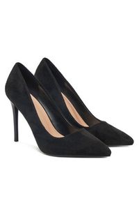 DeeZee Szpilki AS2288-11A Czarny. Kolor: czarny. Materiał: skóra. Obcas: na szpilce #6