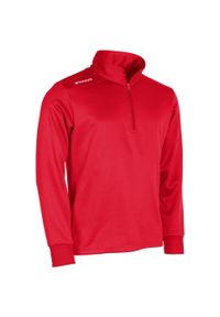 STANNO - Bluza dresowa z pół zamkiem błyskawicznym Stanno Field. Kolor: czerwony. Materiał: dresówka #2