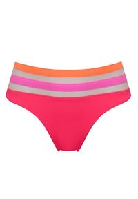 Agent Provocateur - AGENT PROVOCATEUR - Różowy dół od bikini Zenaya. Stan: podwyższony. Kolor: różowy, wielokolorowy, fioletowy. Materiał: materiał #1
