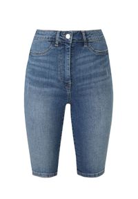 TOP SECRET - Jeansowe spodenki damskie do kolan. Kolor: niebieski. Materiał: jeans. Długość: do kolan. Sezon: jesień #6