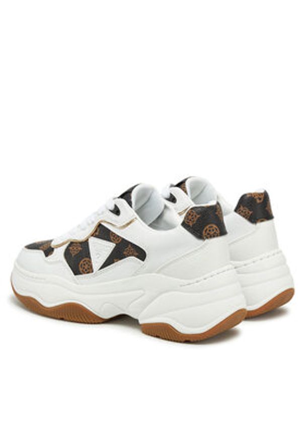 Guess Sneakersy FLPHAP FAL12 Biały. Kolor: biały. Materiał: skóra