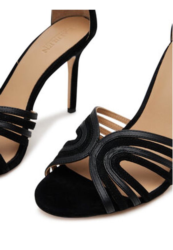 Lauren Ralph Lauren - LAUREN RALPH LAUREN Sandały Allie 802966856003 Czarny. Kolor: czarny. Materiał: skóra