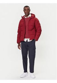 TOMMY HILFIGER - Tommy Hilfiger Kurtka puchowa MW0MW40616 Czerwony Regular Fit. Kolor: czerwony. Materiał: syntetyk #4