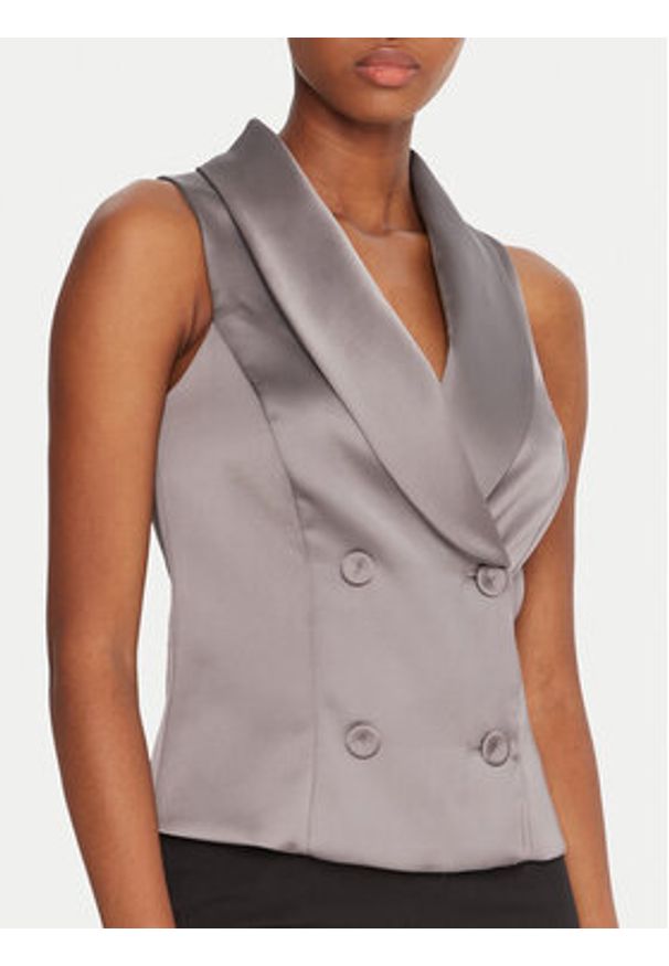 Rinascimento Kamizelka garniturowa CFC0124958003 Beżowy Slim Fit. Kolor: beżowy. Materiał: syntetyk