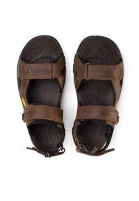 keen - Keen Sandały Targhee III Open Toe Sandal 1022423 Brązowy. Nosek buta: otwarty. Kolor: brązowy. Materiał: nubuk, skóra #5