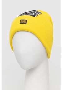G-Star RAW - G-Star Raw czapka bawełniana D21595.B146 kolor żółty bawełniana. Kolor: żółty. Materiał: bawełna #3