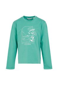 Regatta - Koszulka Dziecięca Wenbie III Flower Mountain. Kolor: niebieski, wielokolorowy, zielony. Długość rękawa: długi rękaw #1