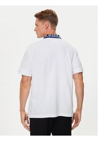 Versace Jeans Couture Polo 76GAGT11 Biały Regular Fit. Typ kołnierza: polo. Kolor: biały. Materiał: bawełna