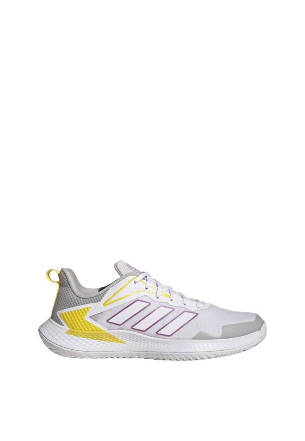 Buty do tenisa unisex Adidas Defiant Speed. Kolor: wielokolorowy, fioletowy, biały, różowy. Materiał: materiał. Sport: tenis