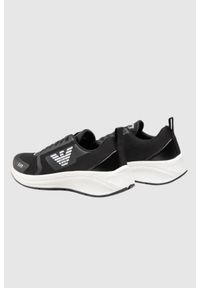 EA7 Emporio Armani - EA7 Czarne sneakersy z białym logo, Rozmiar 41 1/3. Kolor: czarny #3