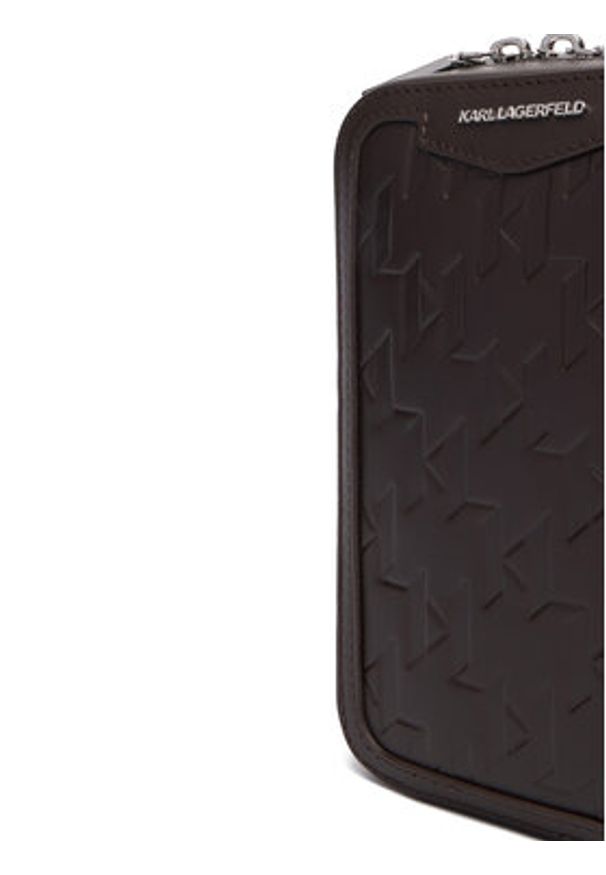 Karl Lagerfeld - KARL LAGERFELD Saszetka A3M30179 Brązowy. Kolor: brązowy. Materiał: skóra