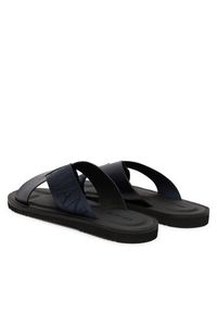 Emporio Armani Klapki X4P124 XN787 MB007 Granatowy. Kolor: niebieski. Materiał: skóra #2