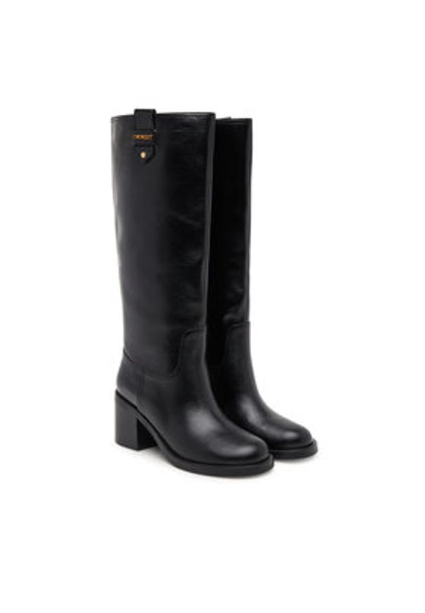 TwinSet - TWINSET Kozaki ko252TCP080 Czarny. Kolor: czarny. Materiał: skóra