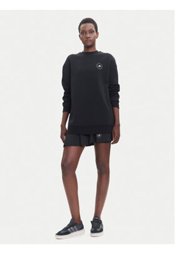 Adidas by Stella McCartney - adidas by Stella McCartney Bluza IW6321 Czarny Loose Fit. Kolor: czarny. Materiał: bawełna