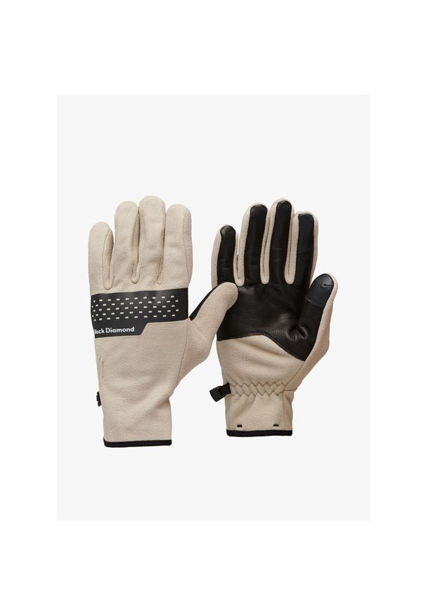 Rękawiczki polarowe Black Diamond Alpine Fleece Gloves. Kolor: beżowy. Materiał: polar. Sport: turystyka piesza
