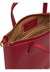 Pinko - PINKO Torebka Mini Shopper PE 24 PCPL 102746 A0F1 Czerwony. Kolor: czerwony. Materiał: skórzane