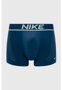 Nike bokserki męskie kolor bordowy. Kolor: niebieski. Materiał: skóra, materiał #1