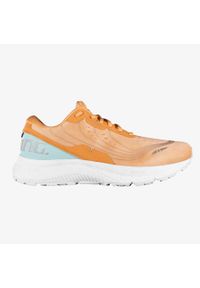 SALMING - Buty do chodzenia damskie Salming Recoil Prime 2. Zapięcie: sznurówki. Kolor: pomarańczowy, niebieski, wielokolorowy. Materiał: materiał, syntetyk, tkanina. Szerokość cholewki: normalna. Sport: turystyka piesza