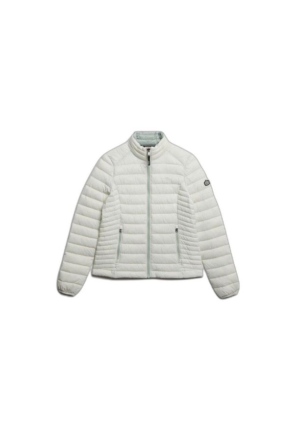 Damska kurtka puchowa Superdry Fuji Lite. Kolor: biały. Materiał: puch. Sezon: zima