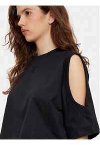 Hugo - HUGO T-Shirt Dewaja 50530453 Czarny Oversize. Kolor: czarny. Materiał: bawełna #2