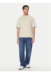 Only & Sons T-Shirt Caspian 22031940 Beżowy Authentic Fit. Kolor: beżowy. Materiał: bawełna #5
