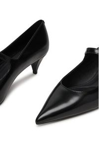 TOMMY HILFIGER - Tommy Hilfiger Szpilki Low Pump Abrasivato FW0FW09321 Czarny. Kolor: czarny. Materiał: skóra. Obcas: na szpilce #6