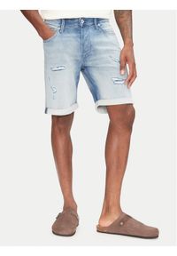Jack & Jones - Jack&Jones Szorty jeansowe Rick 12269607 Niebieski Regular Fit. Kolor: niebieski. Materiał: bawełna