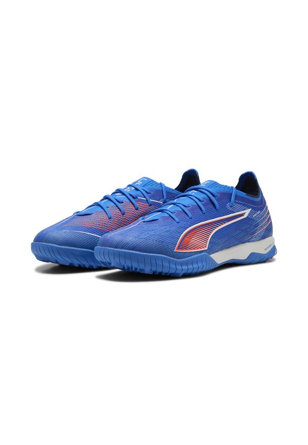 Puma - Buty piłkarskie unisex ULTRA 6 PRO CAGE TT PUMA Ultra Blue White Glowing Red. Kolor: czerwony, niebieski, wielokolorowy, biały. Szerokość cholewki: normalna. Sport: piłka nożna