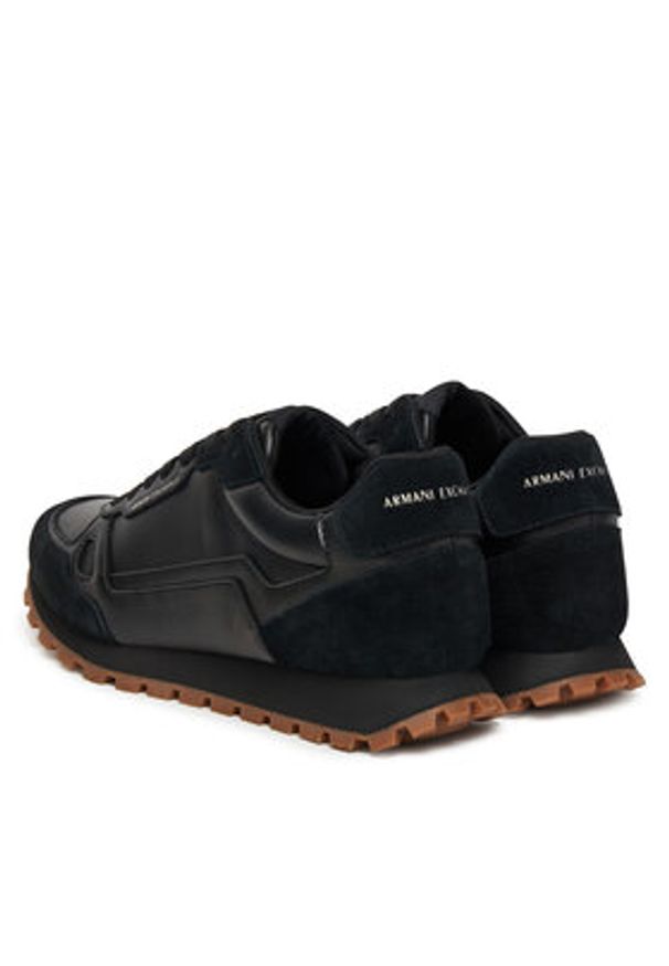 Armani Exchange Sneakersy XM001725 AF17540 UC001 Czarny. Kolor: czarny. Materiał: skóra