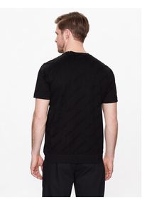 Karl Lagerfeld - KARL LAGERFELD T-Shirt 755005 532201 Czarny Regular Fit. Typ kołnierza: dekolt w karo. Kolor: czarny. Materiał: bawełna #5