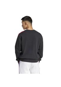 Adidas - Bluza France Essentials 3-Stripes. Kolor: czarny. Materiał: bawełna. Sport: piłka nożna