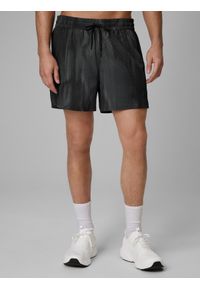 4f - 4F Spodenki plażowe boardshorty męskie - czarne 3XL. Kolor: czarny. Materiał: skóra, materiał, tkanina #2